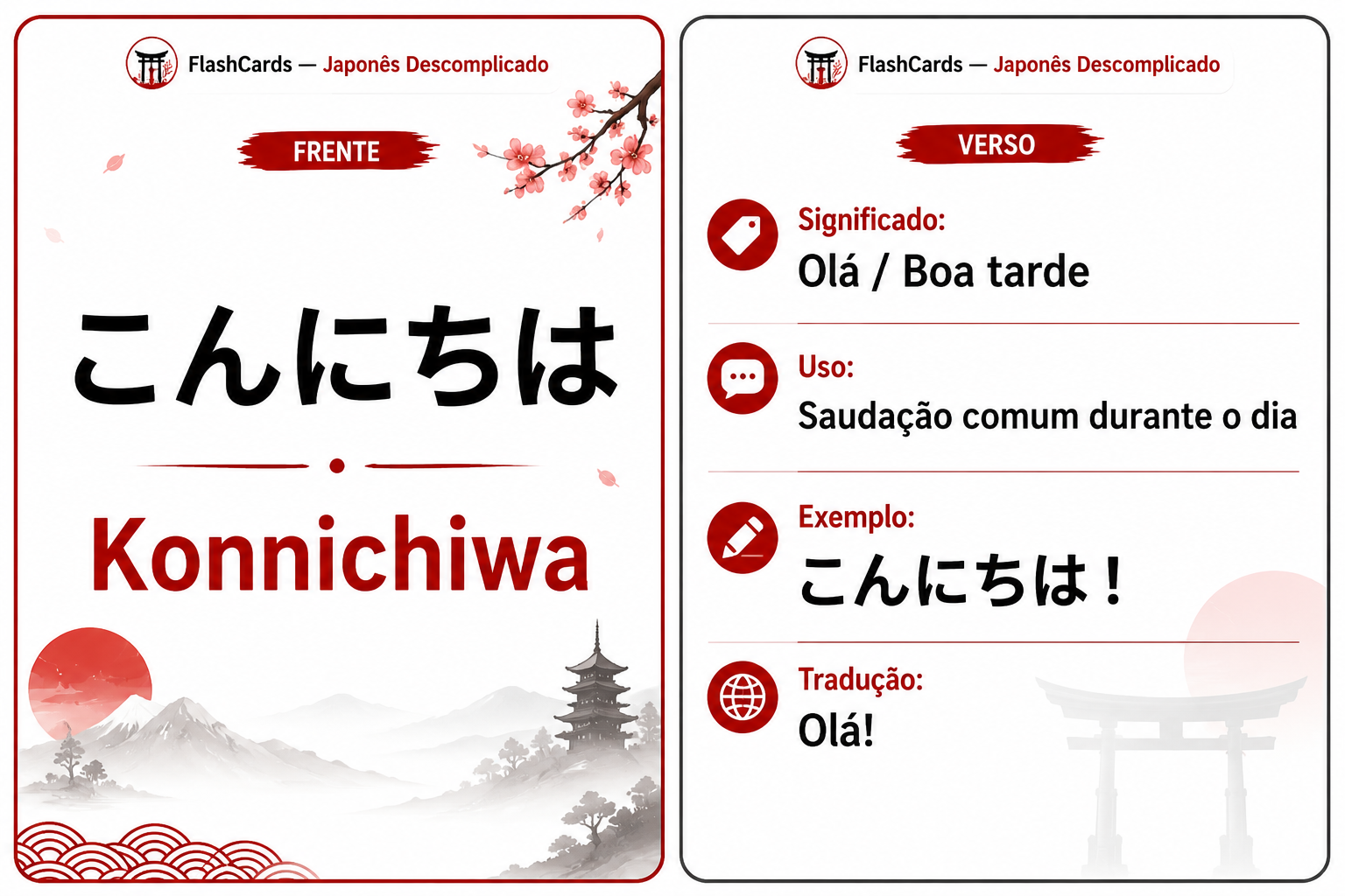 Flashcard — Fujisan (Monte Fuji)