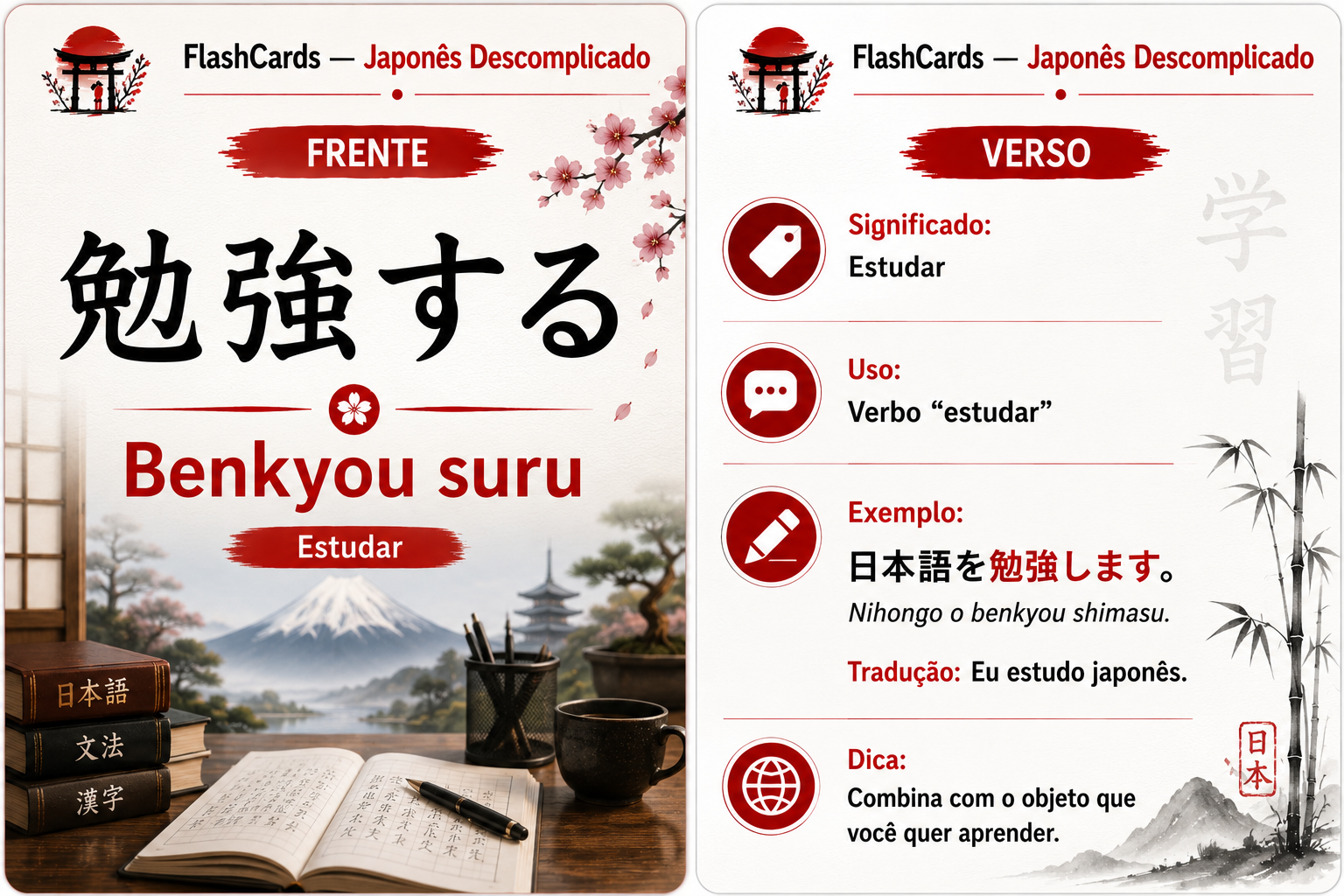Flashcard — Nihongo (Língua Japonesa)
